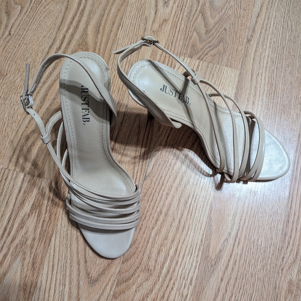 Women's JustFab Donatelle Strappy Heel Sandals Size 8.5